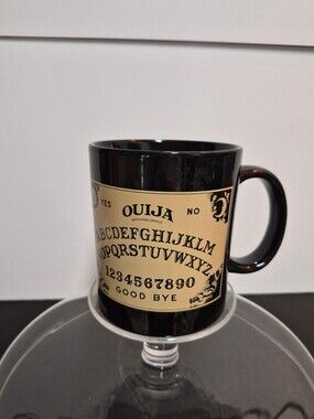 Hasbro Ouija Ceramic Mug Black Mystifying Oracle Design